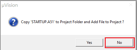 Startup file add notification